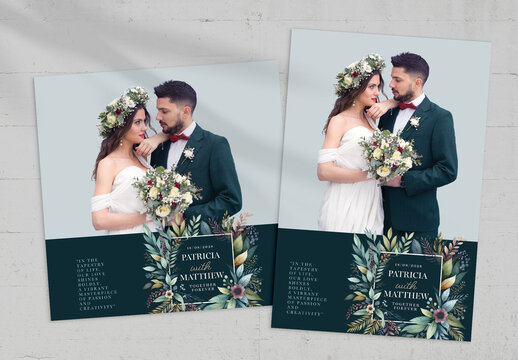 Bold Boho Wedding Photo Booth Template