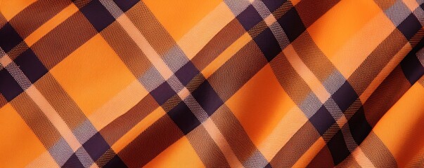 orange dark natural cotton linen textile texture background banner panorama silk satin curtain pattern with copy space for photo text or product