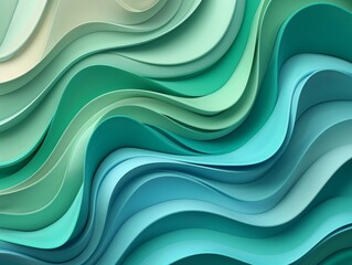 Obraz na płótnie Canvas Fluid Dynamics: Abstract Flow 3D Render as a Background Design Element