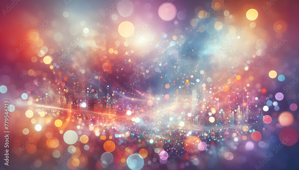 Poster for advertisement and banner as bokeh dreams dreamy bokeh backdrops with soft pastel colors ideal fo