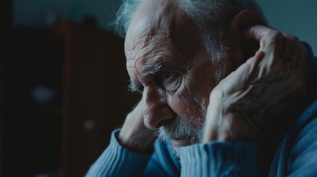 A close visual narrative of a man's journey with arthritis, focusing on his acute abdominal pain and resilience