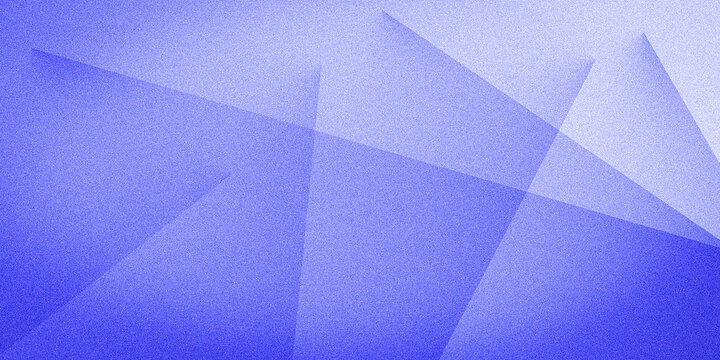 Abstract geometry with neon hues on blue azure ultramarine grainy ultra wide pixel backdrop. Great for design, banners, and wallpapers. Vintage style