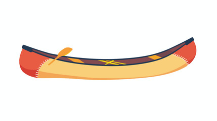 Canoe glyph colour vector icon Flat vector isolated o