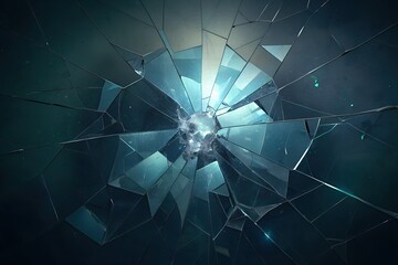 abstract shattered glass background