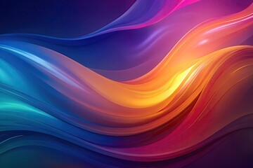 Fototapeta premium vibrant fluid motion dynamic flow of colors