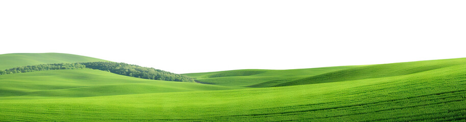 Obraz premium Rolling green hills, cut out