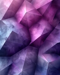 Abstract composition featuring dynamic shapes in violet and light blue hues, creating a captivating geometric background.