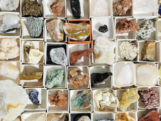 natural mineral collection