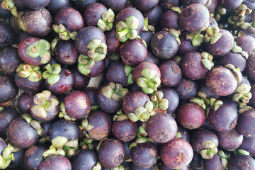 mangostan fresh fruit texture - 779558442