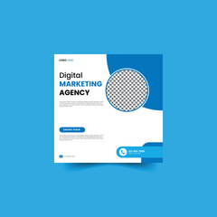 Creative Modern Digital marketing social media post and  Instagram post template