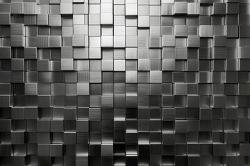 Abstract silver background with small squares