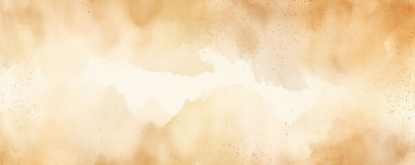 Beige watercolor light background natural paper texture abstract watercolur Beige pattern splashes aquarelle painting white copy space for banner design, greeting card - obrazy, fototapety, plakaty