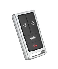 Remote car key on transparent background