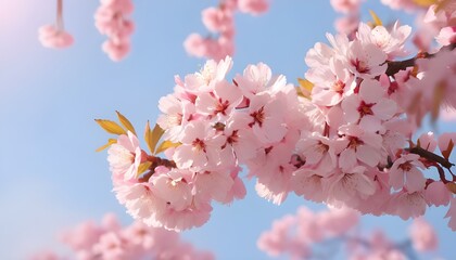 Pink Sakura Flower in Full Bloom in Spring