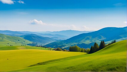 Obraz premium landscape with mountains, ai generated