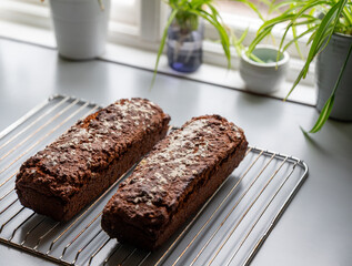 Home made sour milk bread ready to eat