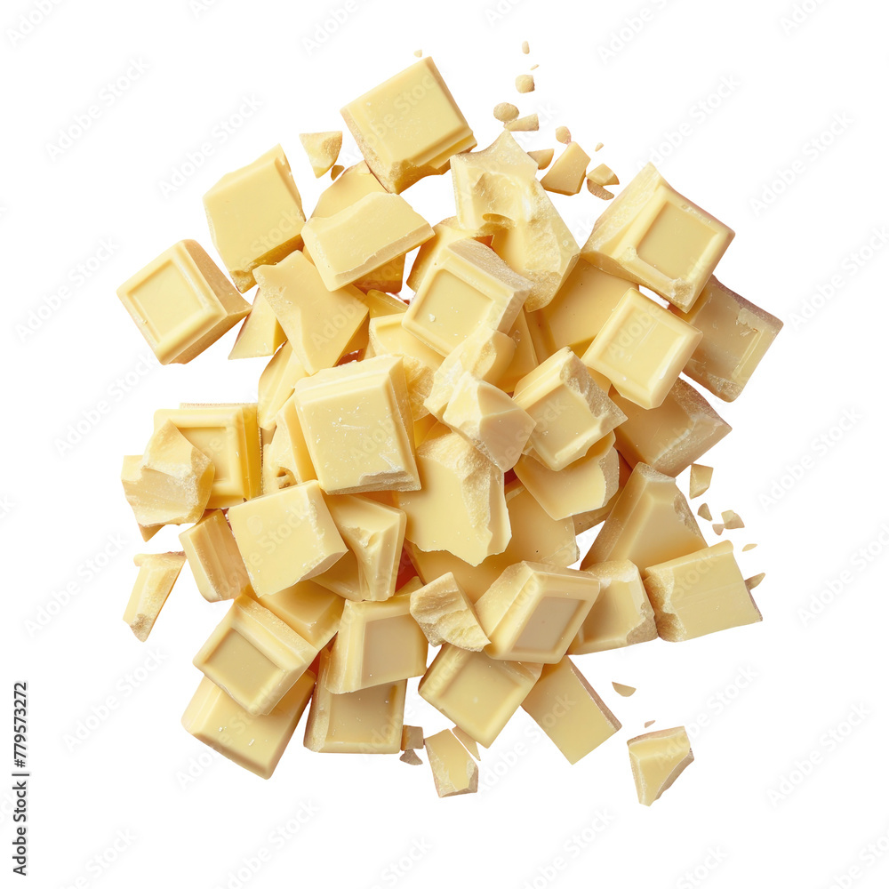 Poster scattered arafies on transparent background with transparent background
