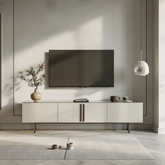 Elevate Entertainment: Modern Minimalist TV Cabinet for Stylish Spaces