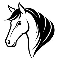 Horse sketch vector illustration