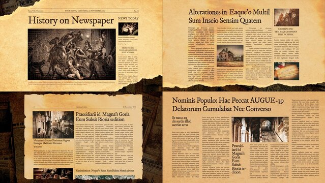 Vintage Newspaper Video Template