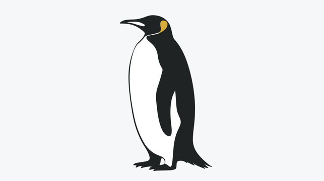 Emperor Penguin icon silhouette vector illustration flat