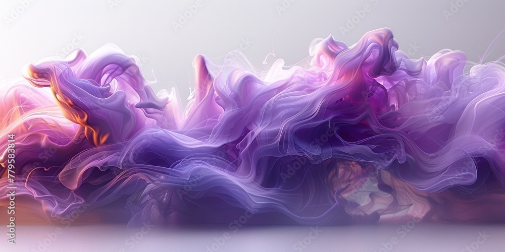 Poster abstract composition, flowing swirls of vibrant colors create a mesmerizing underwater swirl effect