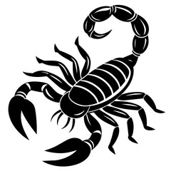 scorpion tattoo vector, black scorpion silhouette vector illustration,icon,svg,scorpion characters,Holiday t shirt,Hand drawn trendy Vector illustration,scorpion on a white background