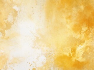 Gold watercolor light background natural paper texture abstract watercolur Gold pattern splashes aquarelle painting white copy space for banner design, greeting card