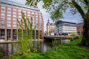 Am Alsterfleet Graskellerbr&uuml;cke Hamburg Fr&uuml;hling