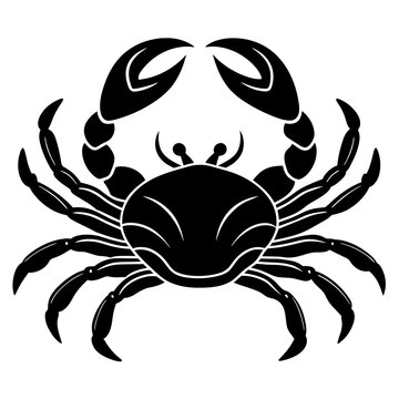 recommend clip art: black and white crab, black crab silhouette vector illustration,icon,svg,crab characters,Holiday t shirt,Hand drawn trendy Vector illustration,scorpion on a white background