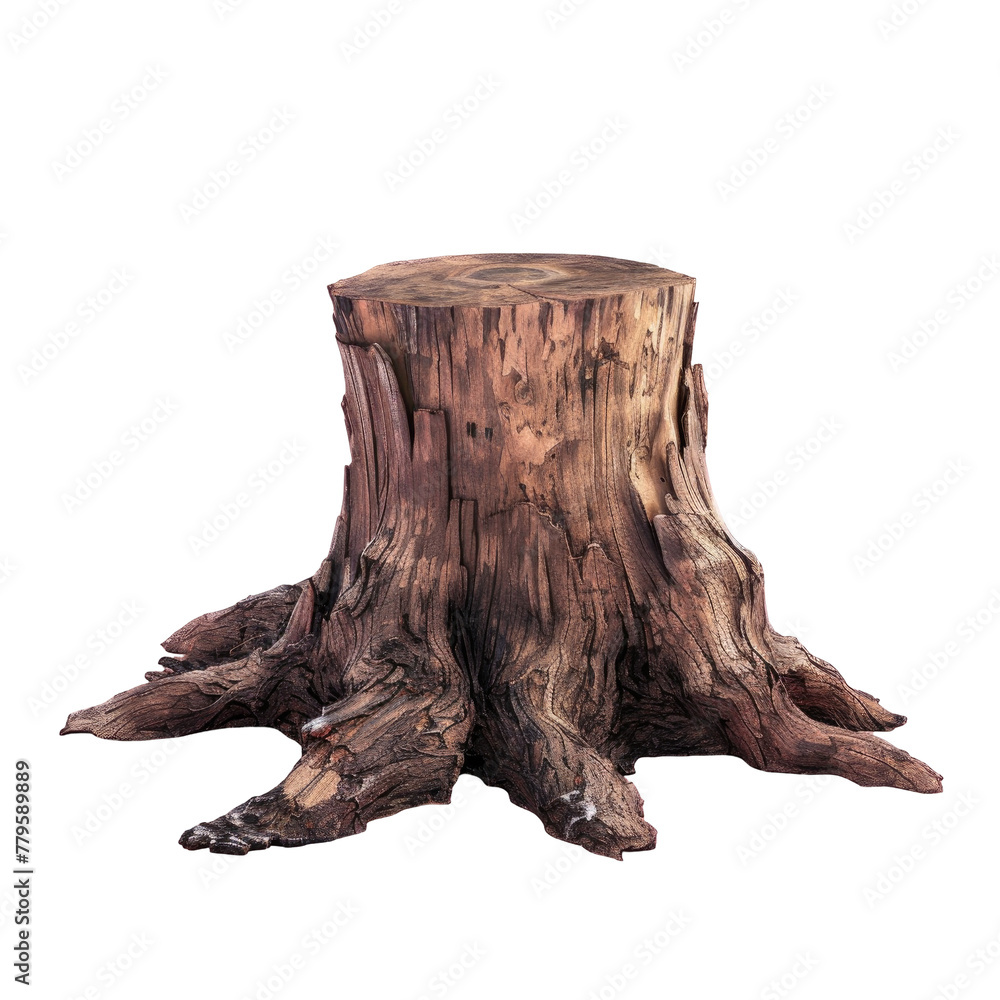 Poster a close up of a tree stump with a transparent background