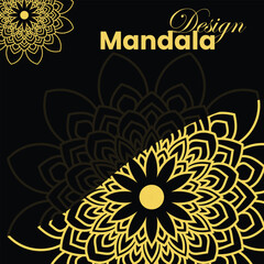 Creative Luxury mandala design template.