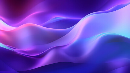 Digital purple and blue neon light glowing wave abstract graphic poster web page PPT background
