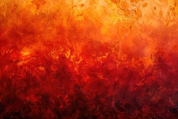 A radiant heat gradient from scorching red to blazing orange - obrazy, fototapety, plakaty
