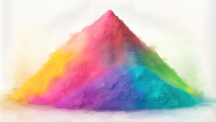 colorful holi powder
