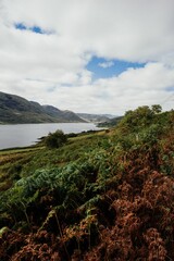 Mountains in Connemara National Park, Ireland in the region of Galway