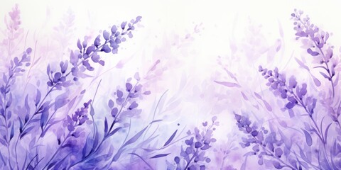 Fototapeta na wymiar Lavender watercolor light background natural paper texture abstract watercolur Lavender pattern splashes aquarelle painting white copy space for banner design, greeting card