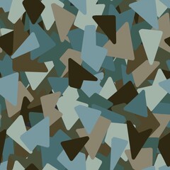 Geometric multi color minimalistic avant-garde abstract seamless pattern