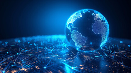 world globe Technology network