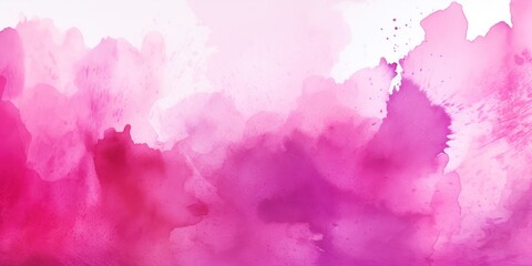 Magenta watercolor light background natural paper texture abstract watercolur Magenta pattern splashes aquarelle painting white copy space for banner design, greeting card - obrazy, fototapety, plakaty