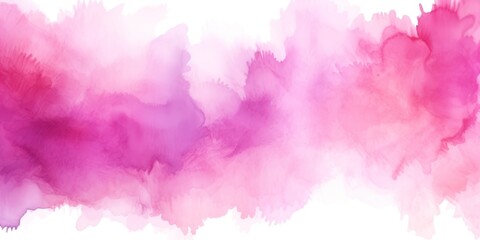 Magenta watercolor light background natural paper texture abstract watercolur Magenta pattern splashes aquarelle painting white copy space for banner design, greeting card - obrazy, fototapety, plakaty