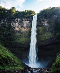Fototapeta premium waterfall in the mountains