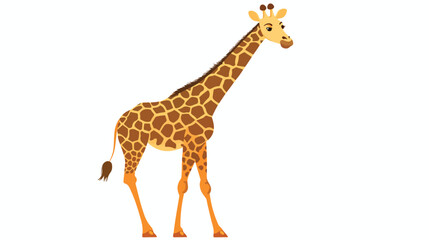Giraffe on white background baby toys vector illustration