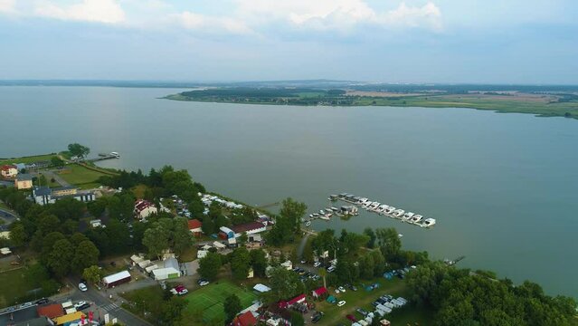 Beautiful Landscape Mielno Lake Jamno Piekny Krajobraz Aerial View Poland