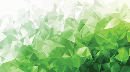 Green polygonal illustration which consist of triangl - obrazy, fototapety, plakaty