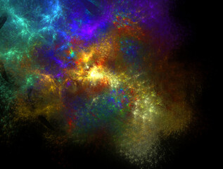 Imaginatory fractal abstract background Image