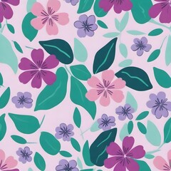 Leaves and flowers design