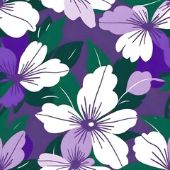 seamless pattern with flowers