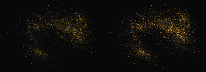 Fototapeta premium Confetti gold glitter vector background