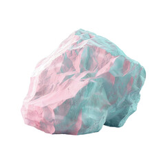 Rock with pink and blue colors